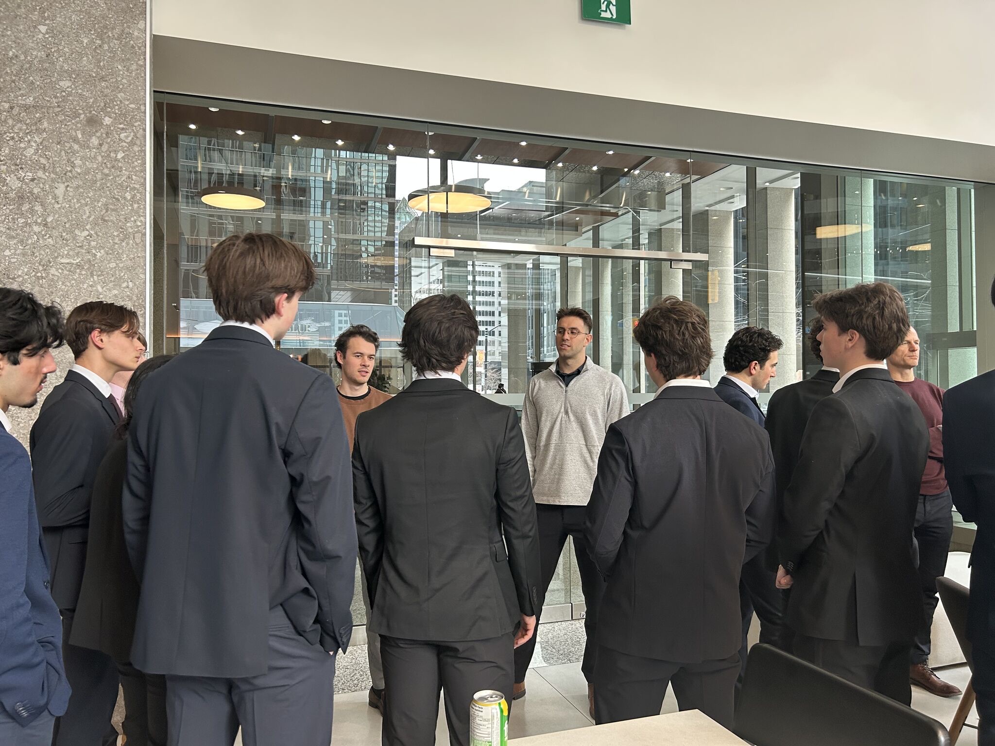 QUANTT members on a visit to an industry partner's office